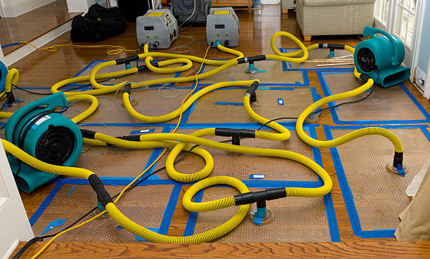 Professional Flood Damage Restoration technician working in Johnstown, NY